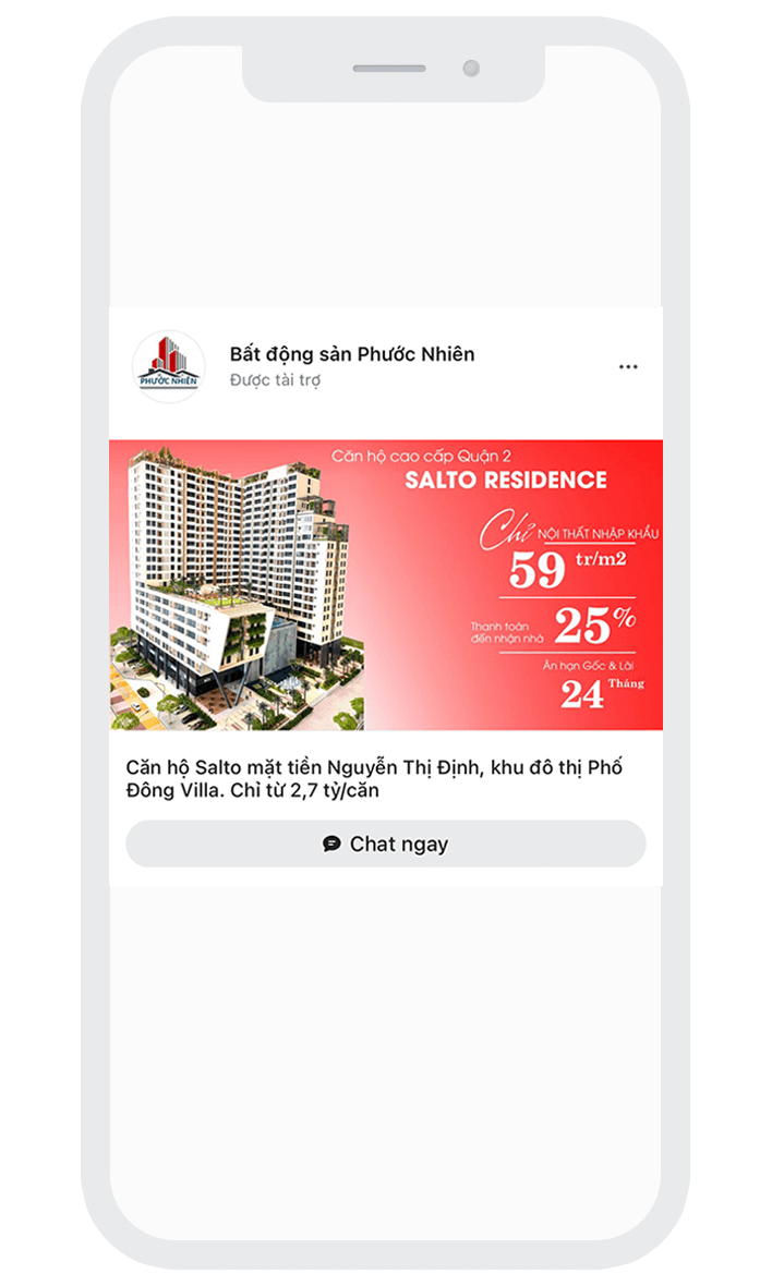 quảng cáo dạng tin nhắn zalo